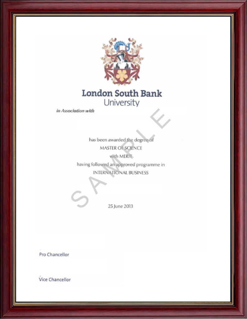 lsbu degree