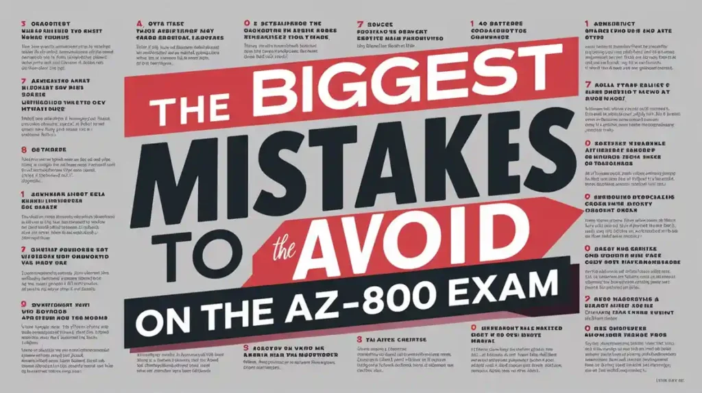 The Biggest Mistakes to Avoid on the AZ-800 Exam