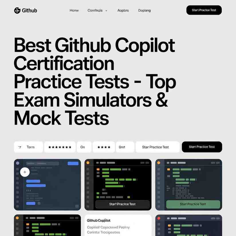 Best GitHub Copilot Certification Practice Tests (2026) – Top Exam Simulators & Mock Tests 6 GitHub Copilot Certification Practice Tests